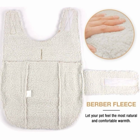 Dog Sherpa Fleece Vest Coat - Picture 3 of 8